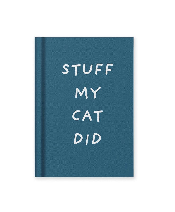 Stuff My Cat Did Mini Fabric Hardcover Notebook