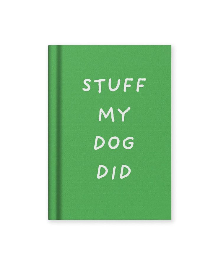 Stuff My Dog Did Mini Fabric Hardcover Notebook