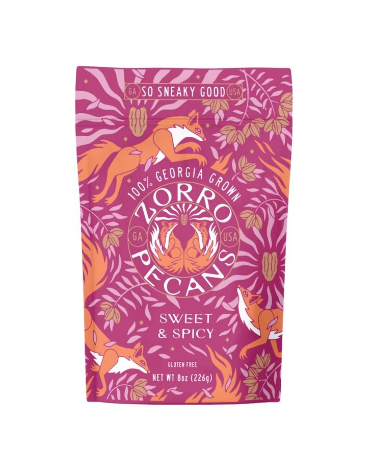 Zorro Sweet And Spicy Pecans Bag