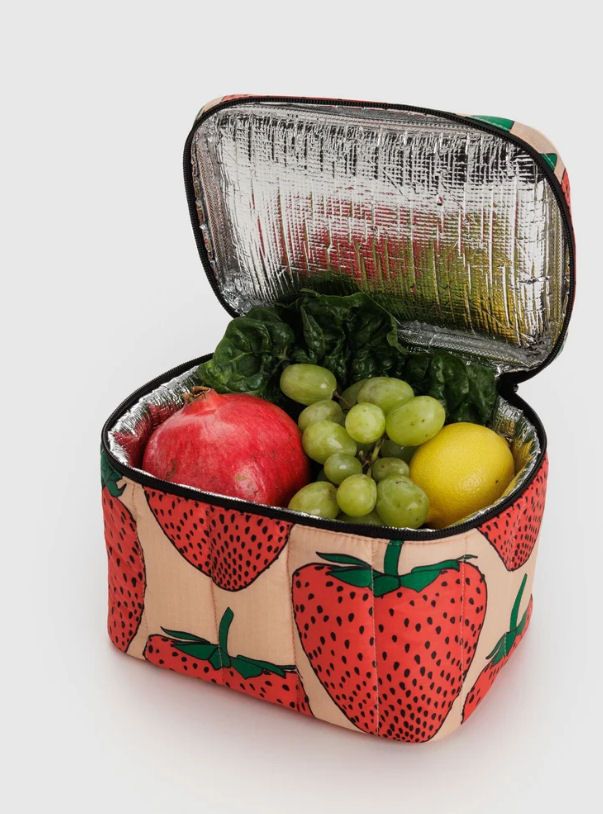 Baggu Strawberry Puffy Lunch Bag
