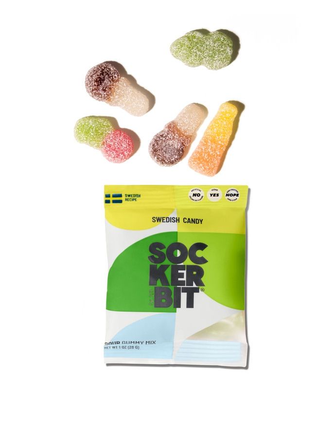 Sockerbit Swedish Candy Sour Gummy Single Serving Bag