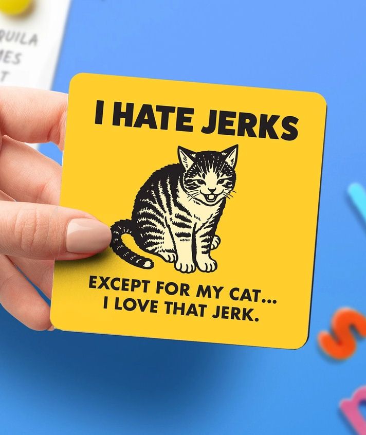 I Hate Jerks Except For My Cat Magnet