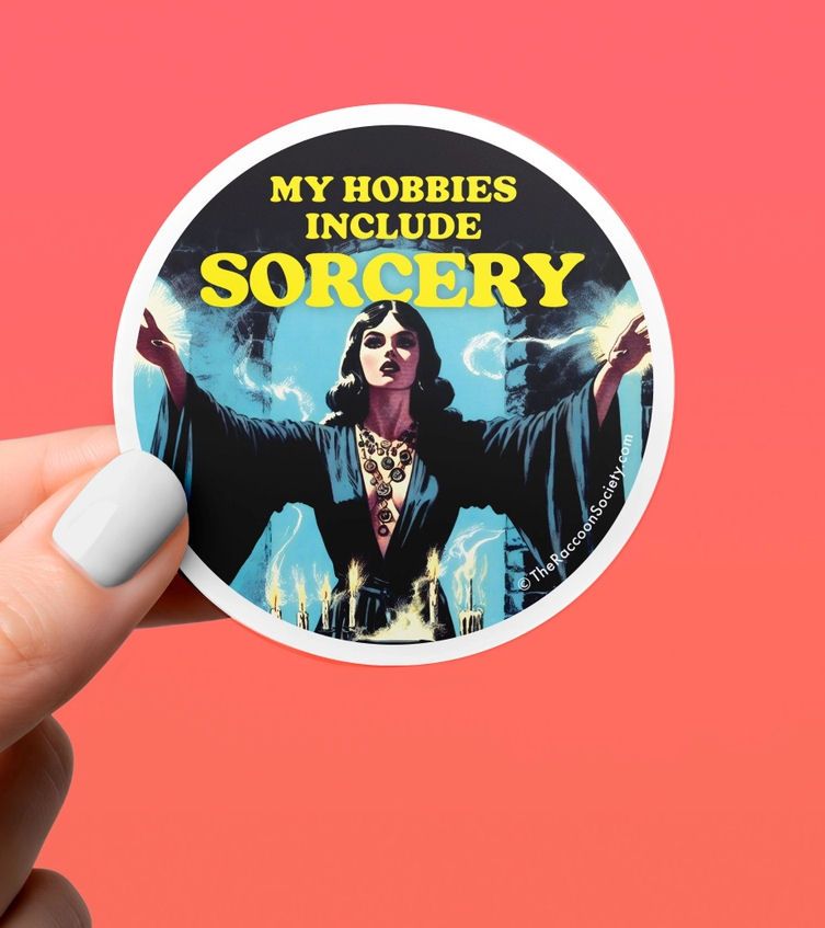 My Hobbies Include Sorcery Sticker