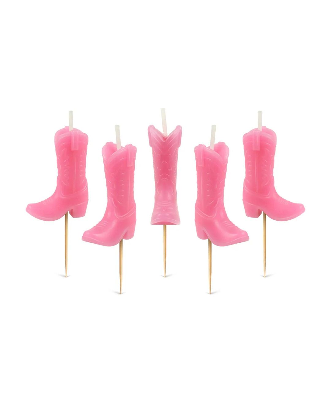 Wild Wild Wicks Pink Cowboy Boot Party Candles