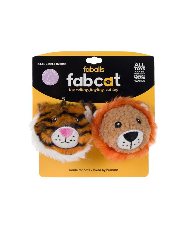Faball Lion And Tiger 2 Pack Cat Toys