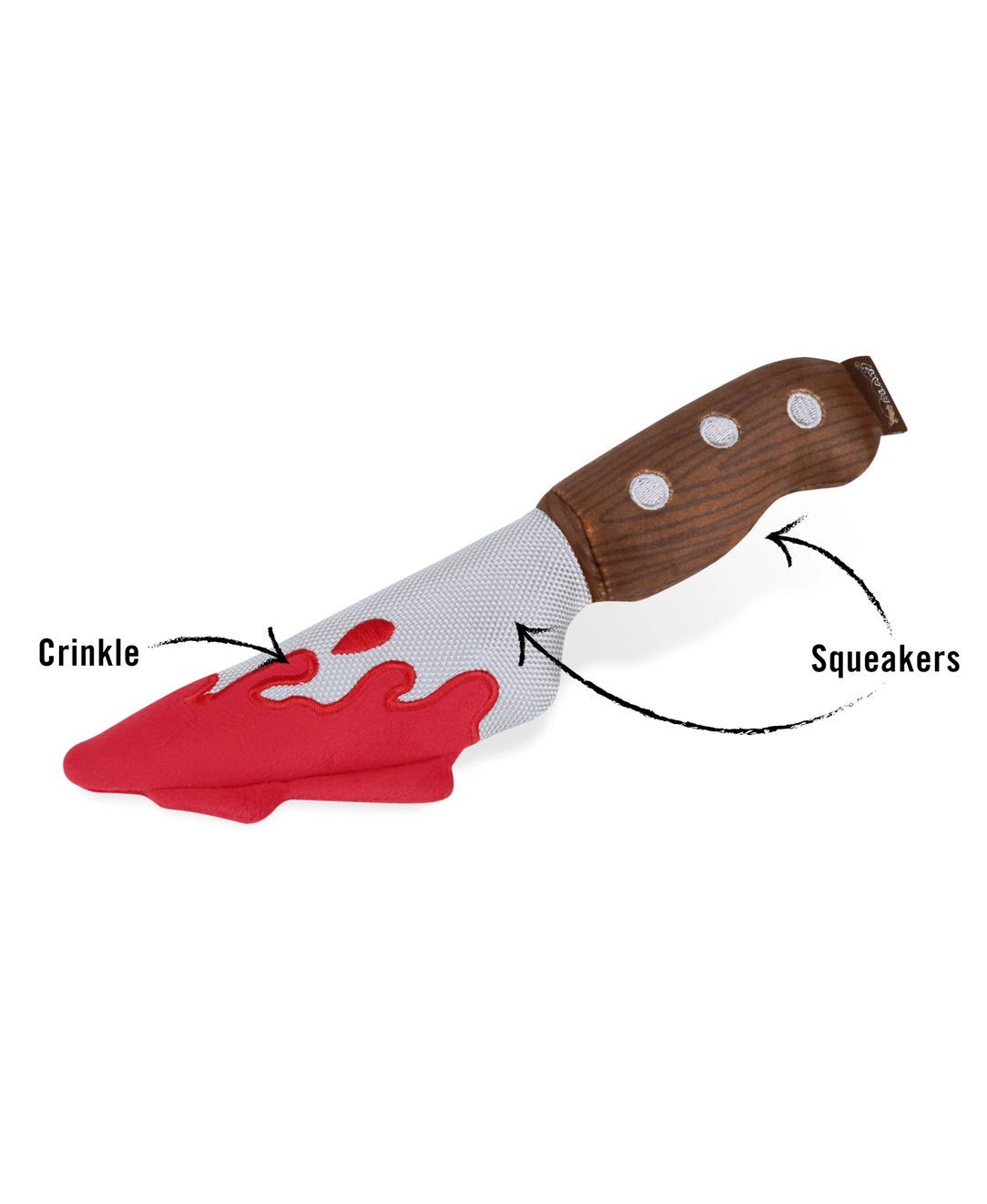 Bloody Dagger Knife Dog Toy
