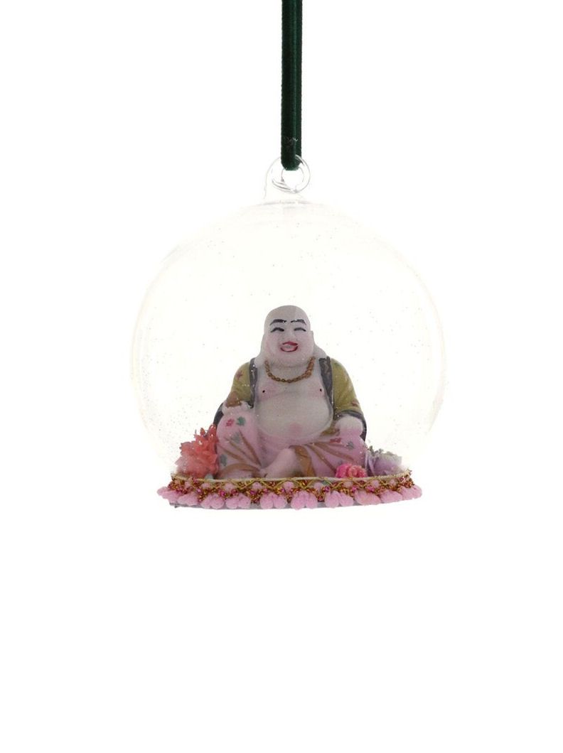 Buddha Globe Glass Ornament
