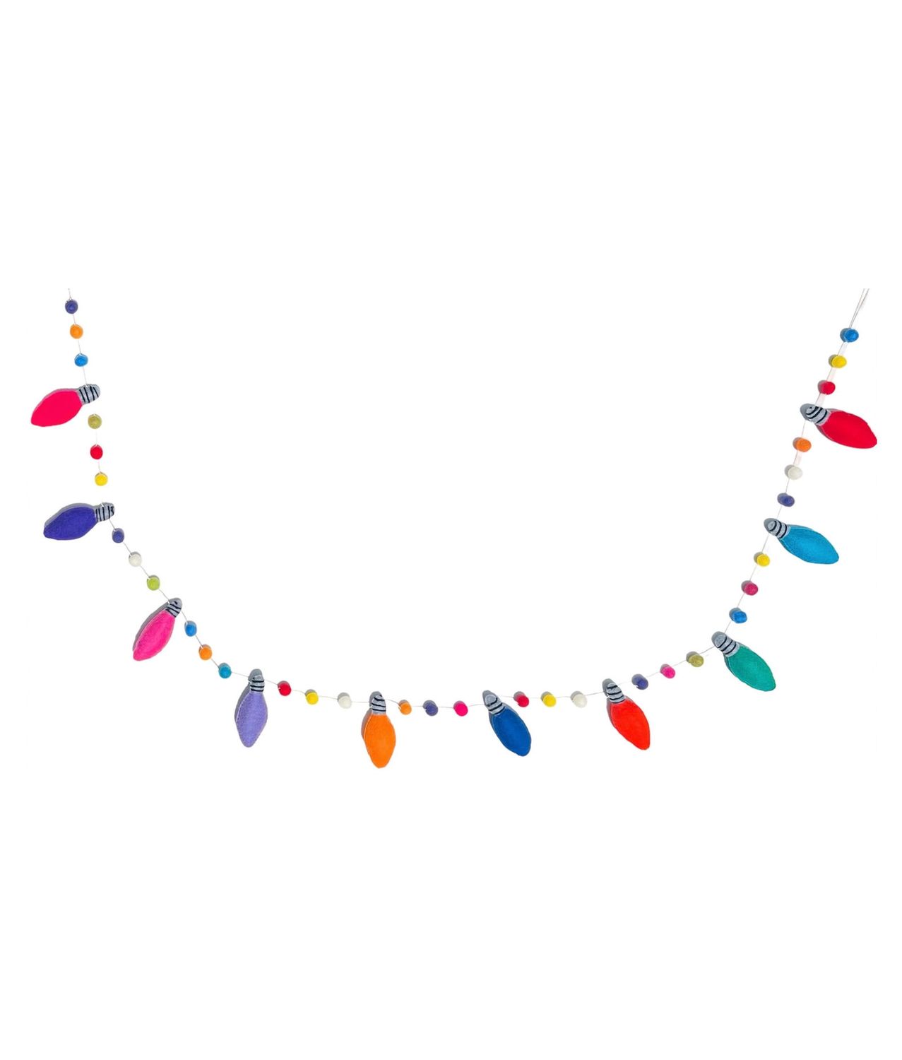 Festive Lights Felt Garland