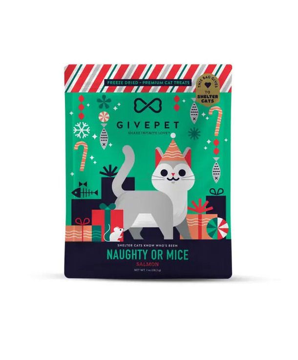 Naughty Or Mice Freeze Dried Christmas Cat Treats