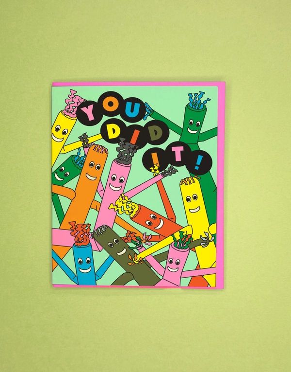 You Did It Tube Man Card