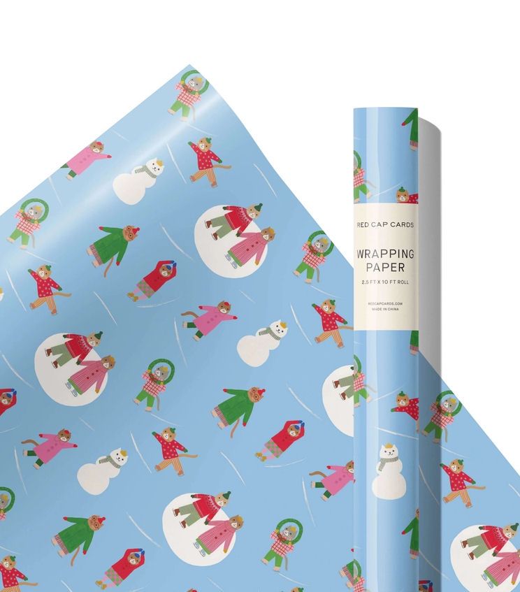 Skating Cats 10ft Wrapping Paper Roll