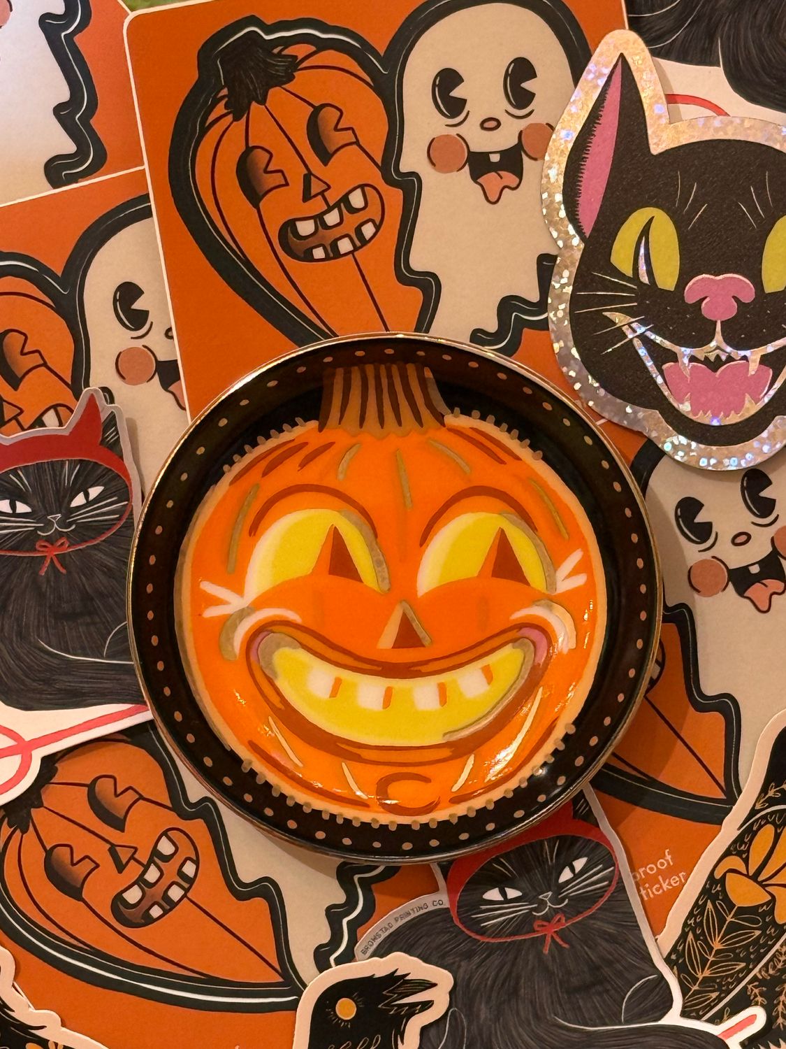 Jack-O-Lantern Halloween Trinket Dish