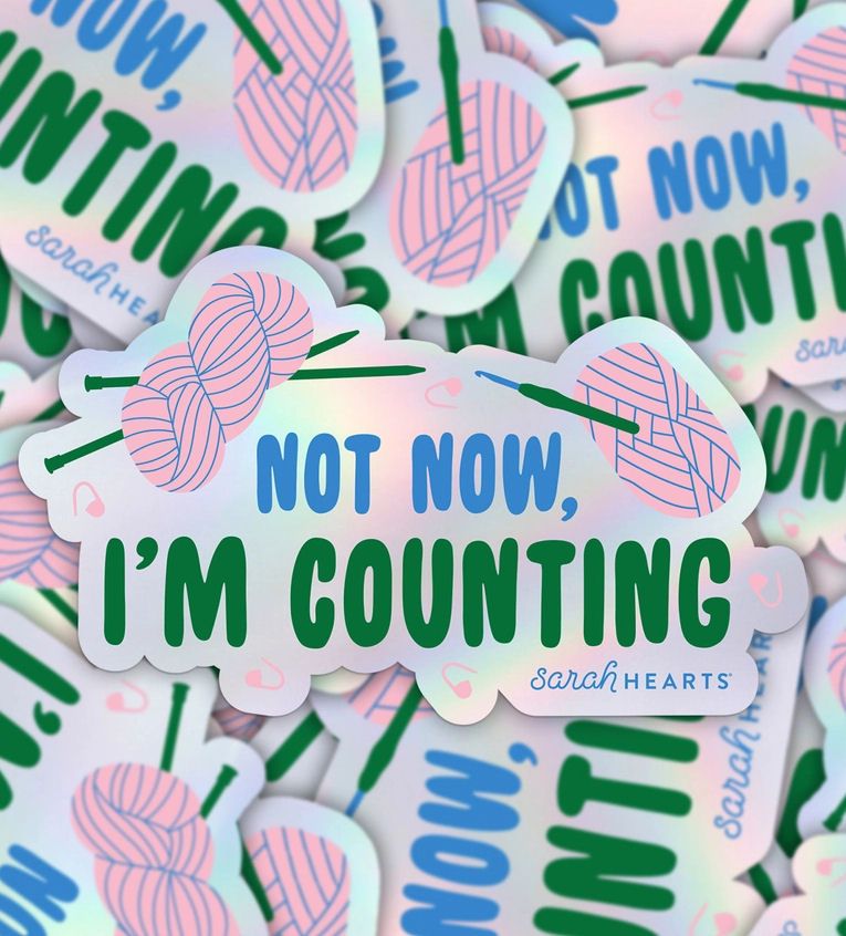 Not Now I’m Counting Sticker