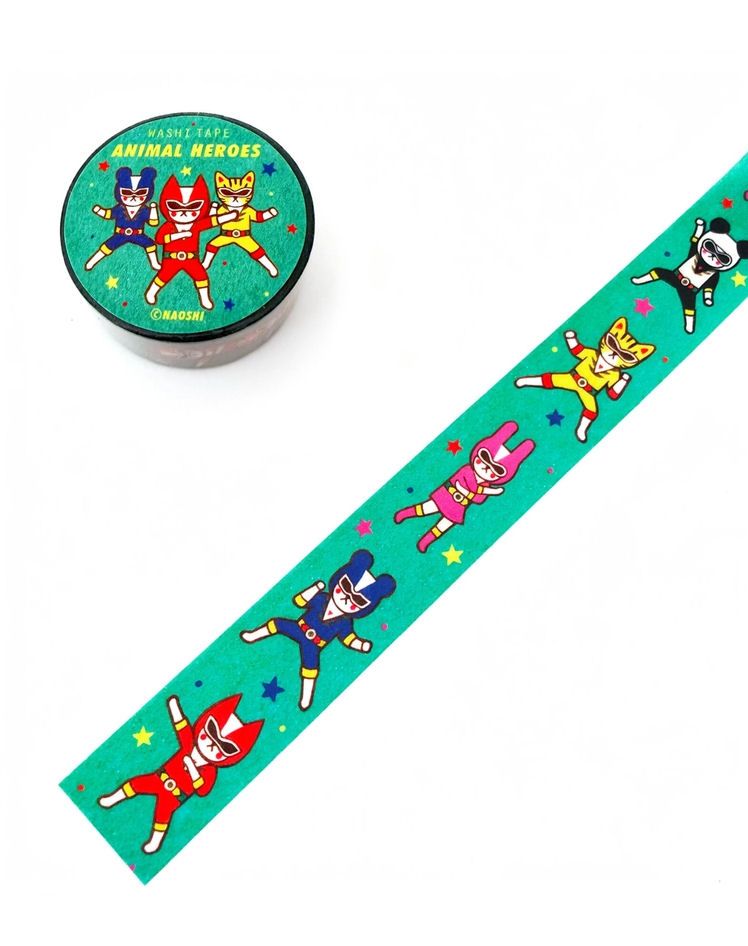 Animal Heroes Washi Tape
