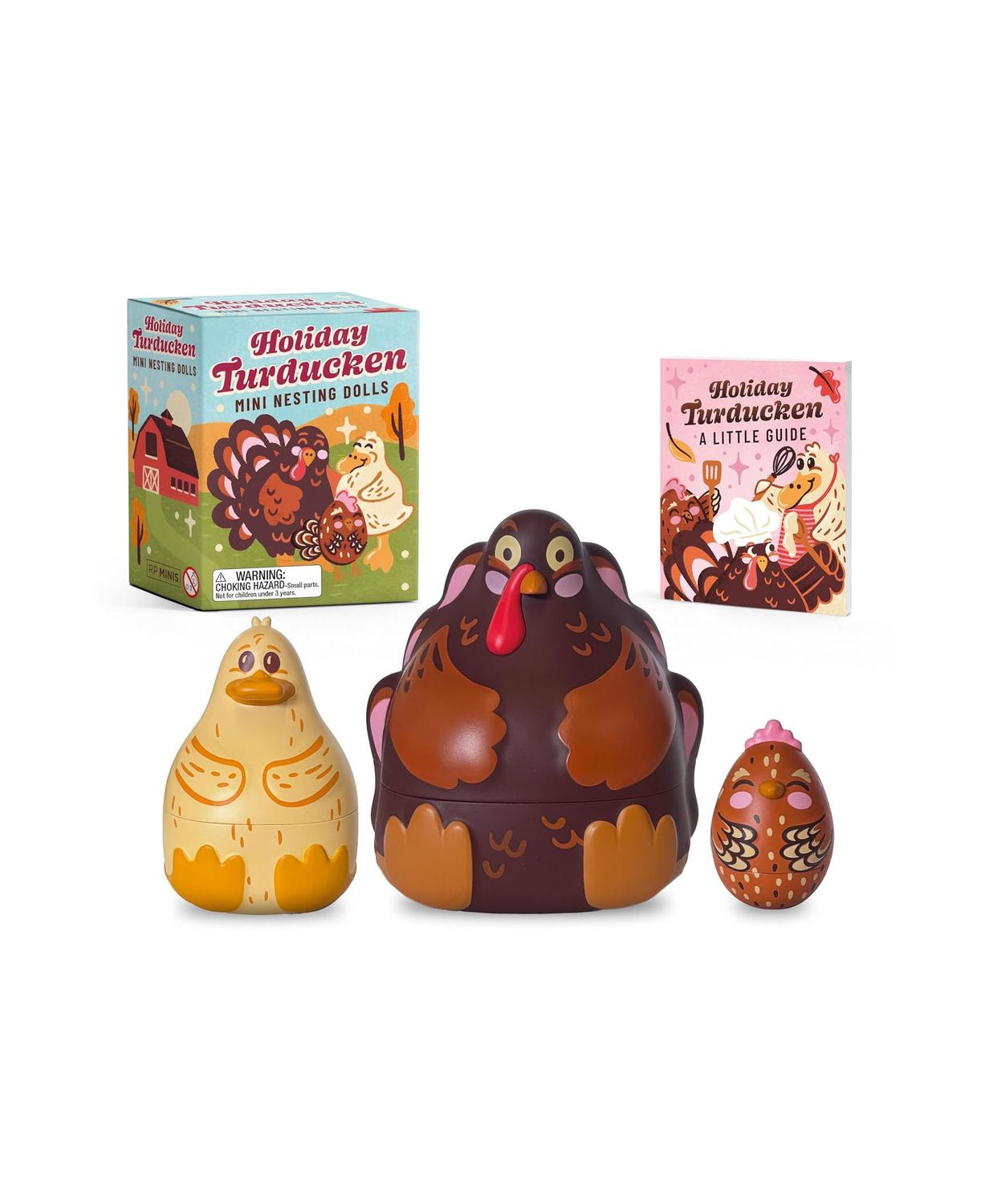 Holiday Turducken Mini Nesting Dolls