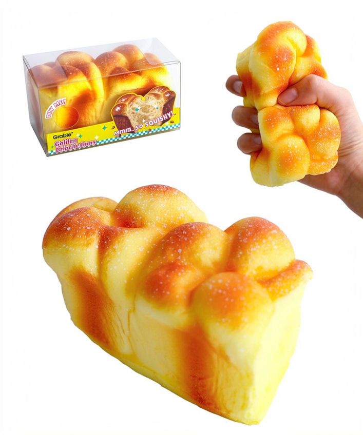 Golden Brioche Bun Squishy