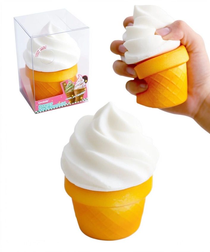 Dreamy Ice Cream Vanilla Swirl Squishy