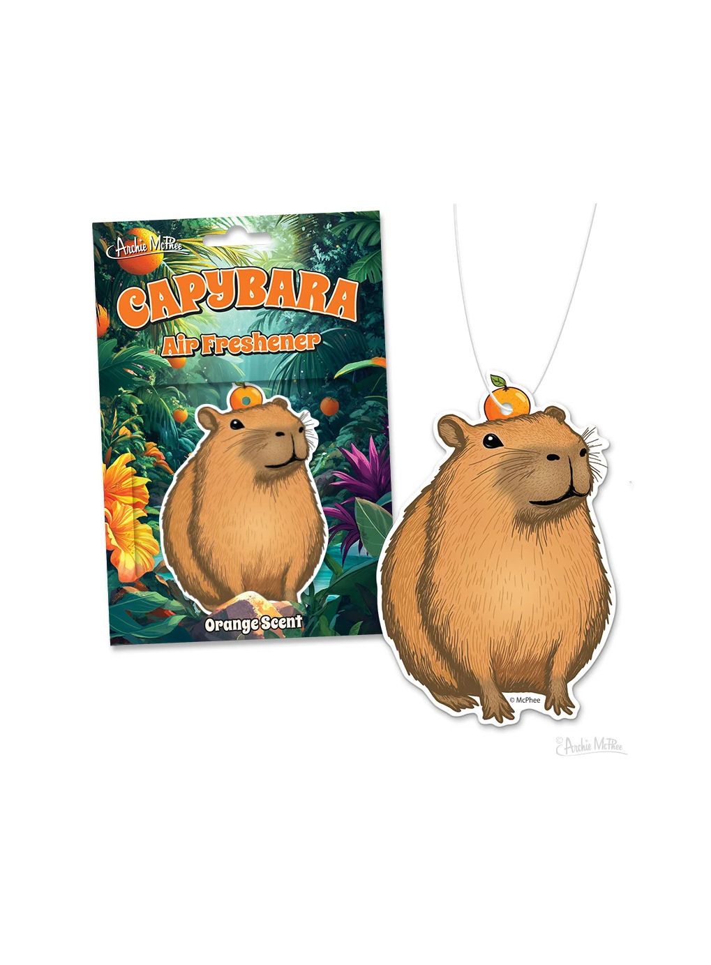Capybara Orange Scent Air Freshener