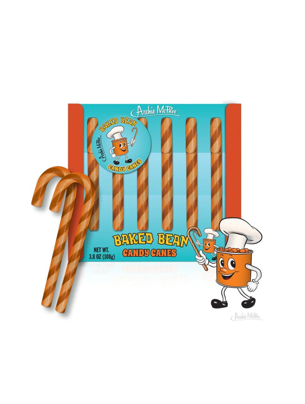 Baked Beans Candy Canes