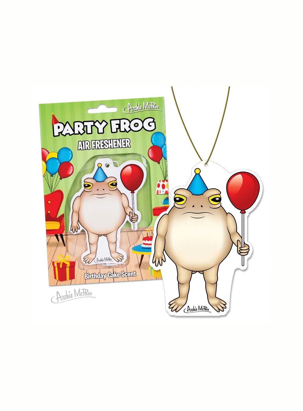 Party Frog Birthday Cake Scent Air Freshener