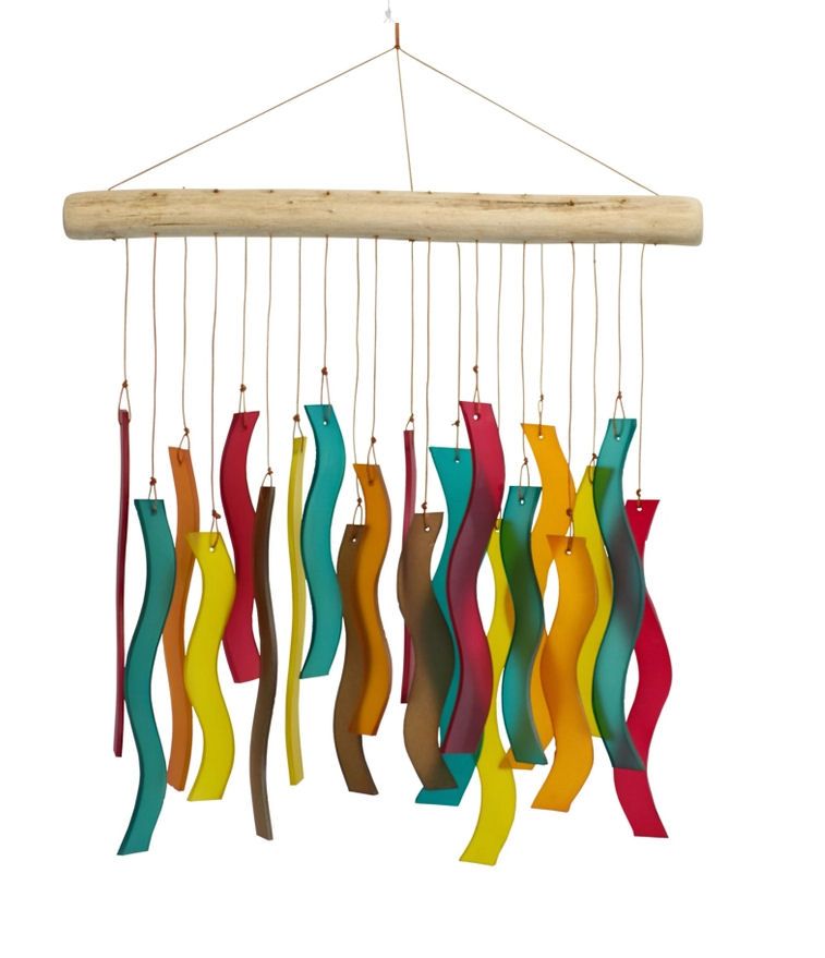 Bodhi Colorway Wave Tumbled Glass Chime