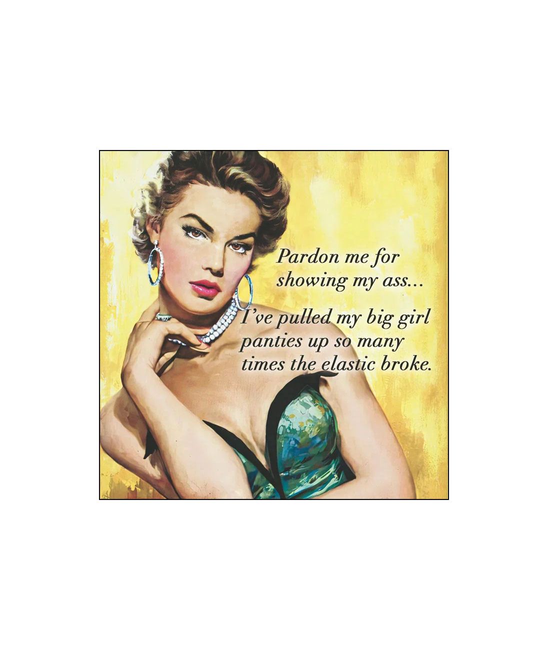Pardon Me For Showing My Ass Beverage Napkins