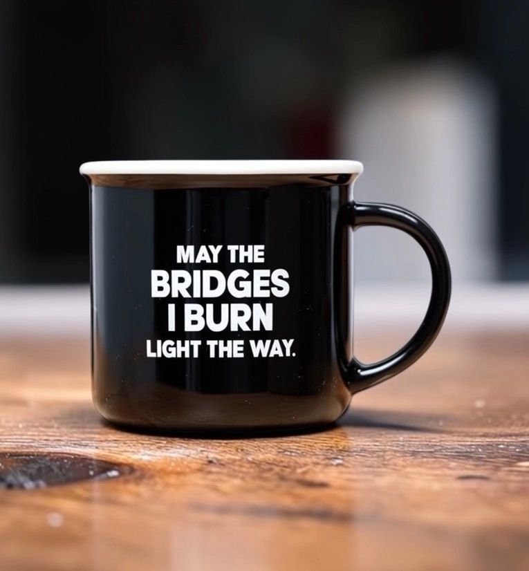 May The Bridges I Burn Light The Way Mug
