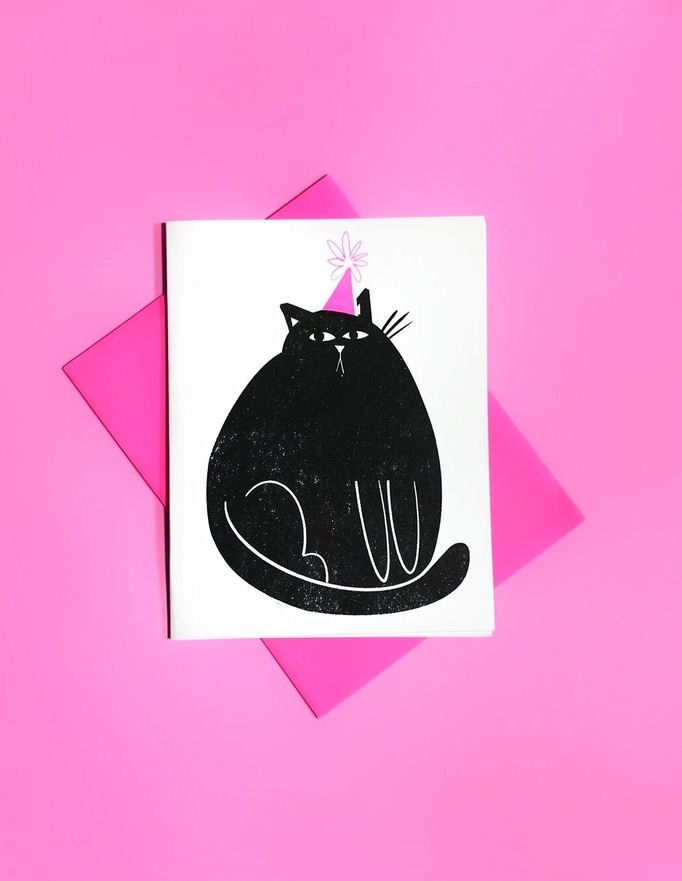 Party Cat Birthday Card