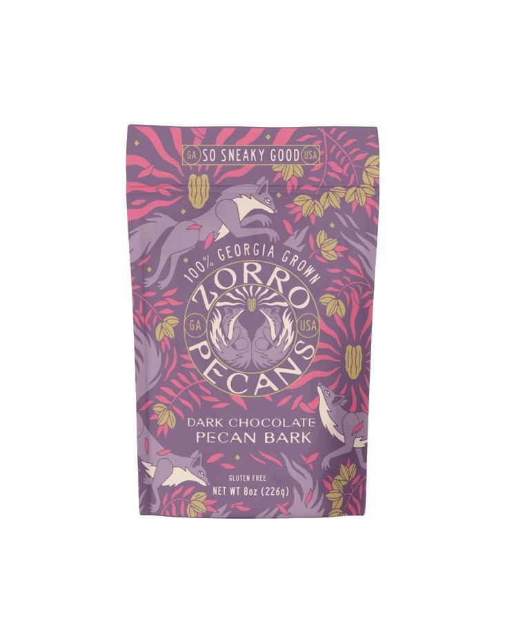 Zorro Dark Chocolate Pecan Bark Bag