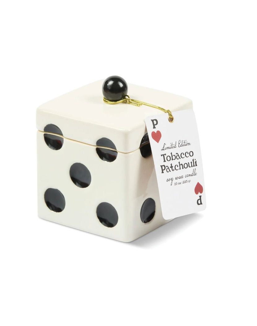 Tobacco Patchouli Lucky Dice Soy Candle