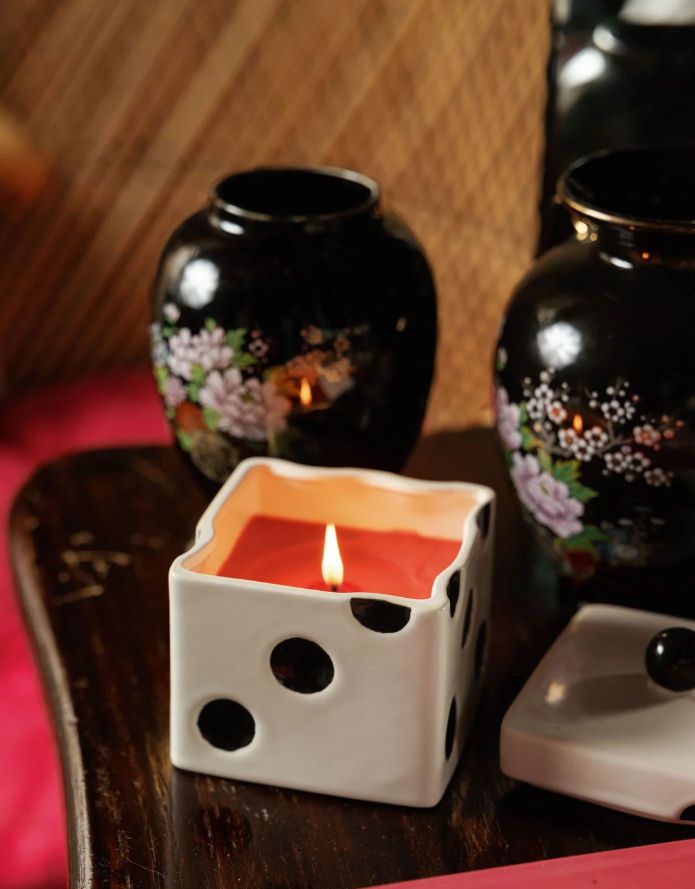 Tobacco Patchouli Lucky Dice Soy Candle