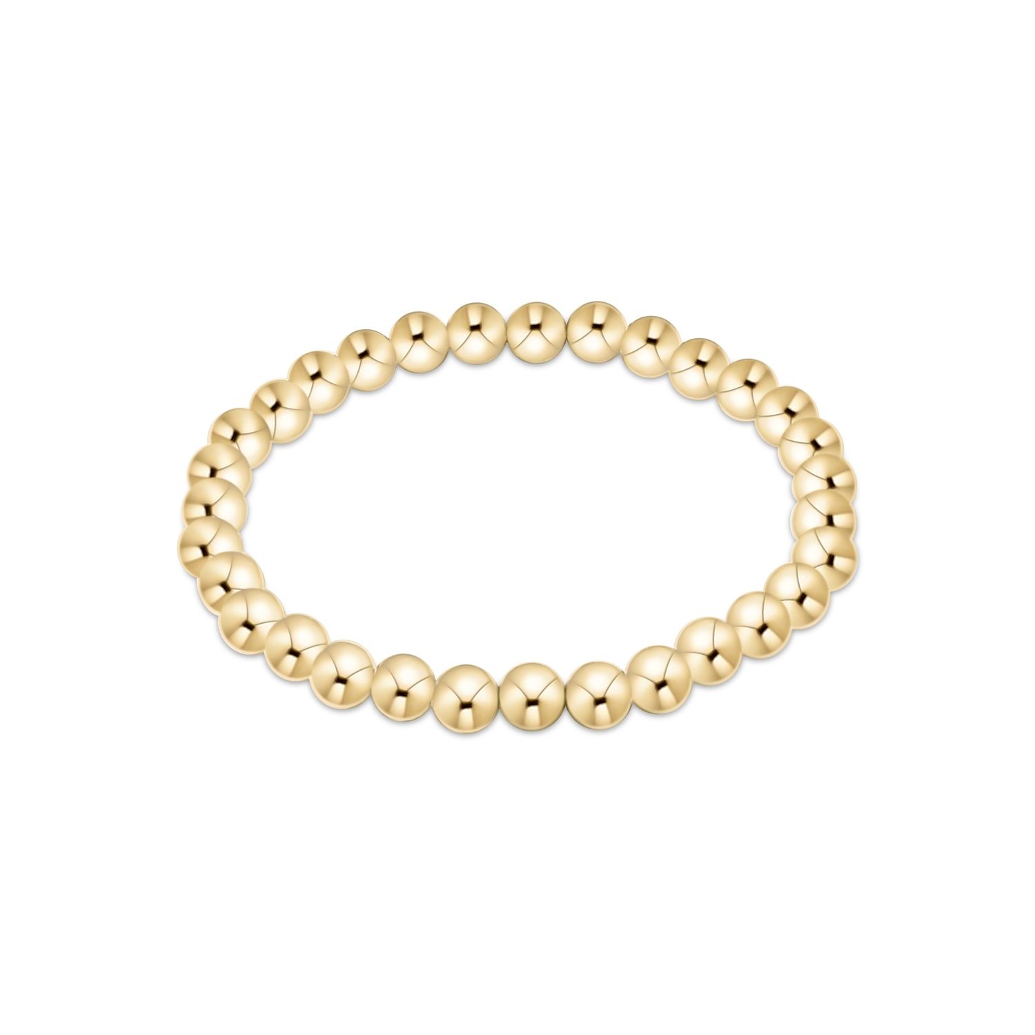 Classic Gold 6mm Bead Bracelet