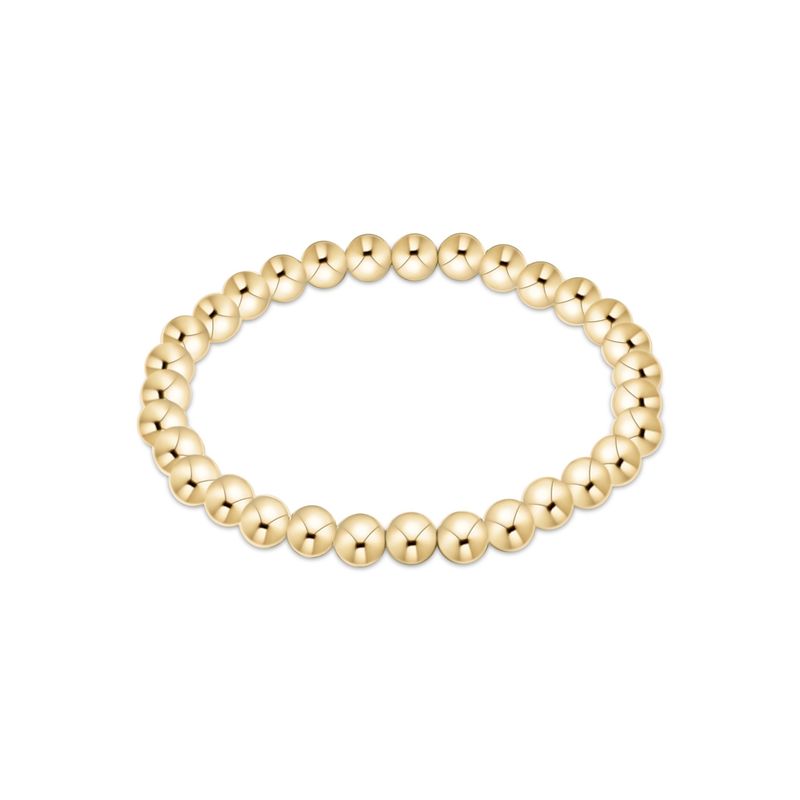 Classic Gold 6mm Bead Bracelet
