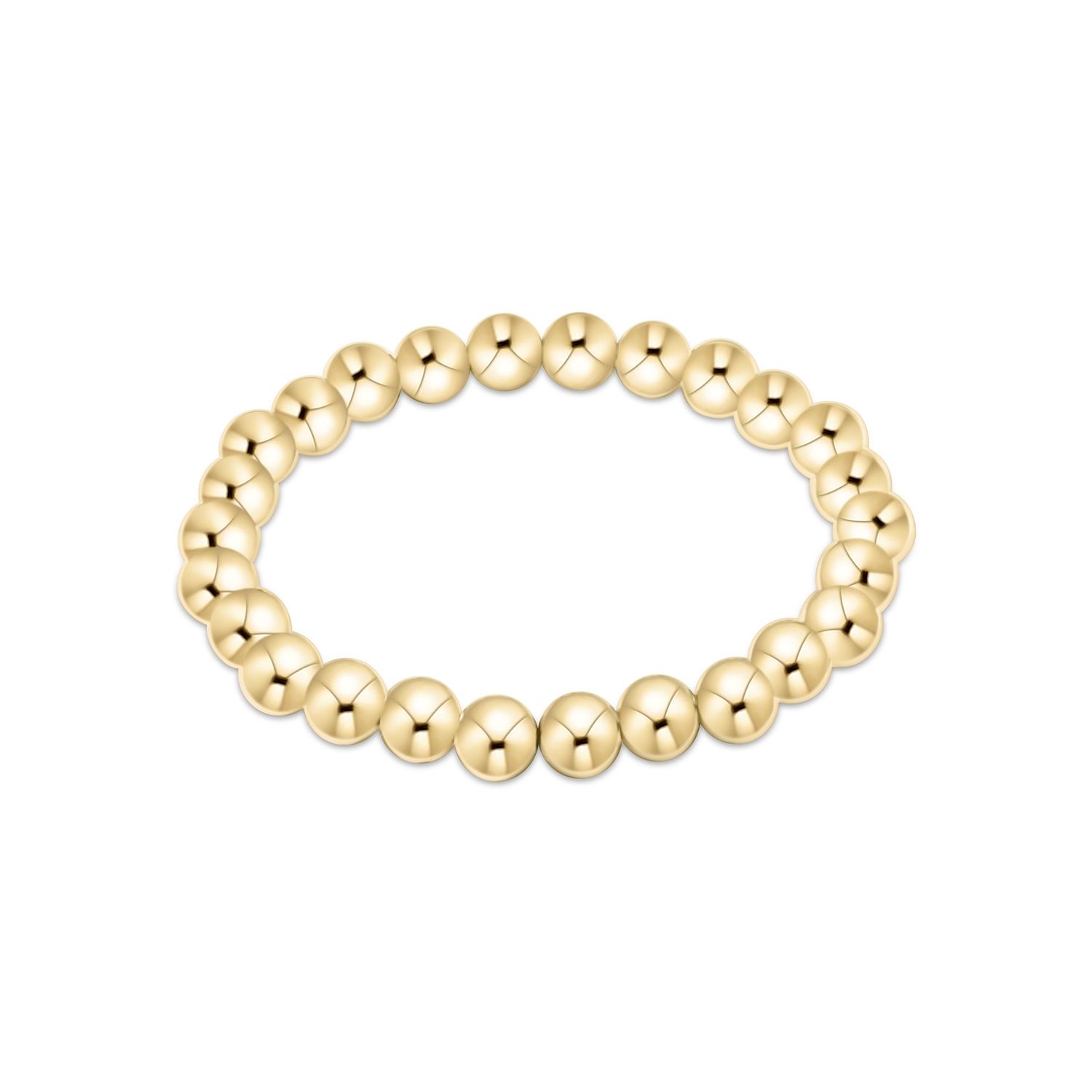 Classic Gold 7mm Bead Bracelet