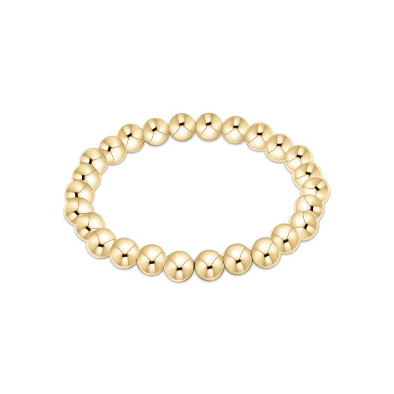 Classic Gold 7mm Bead Bracelet