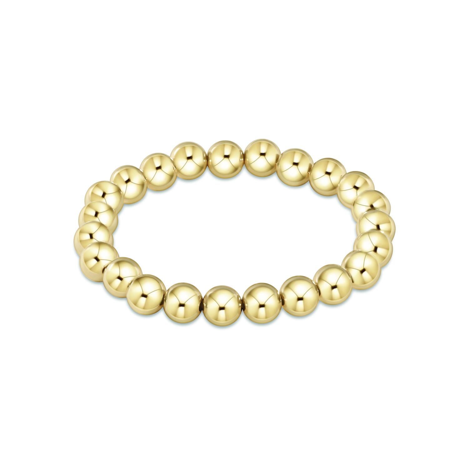 Classic Gold 8mm Bead Bracelet