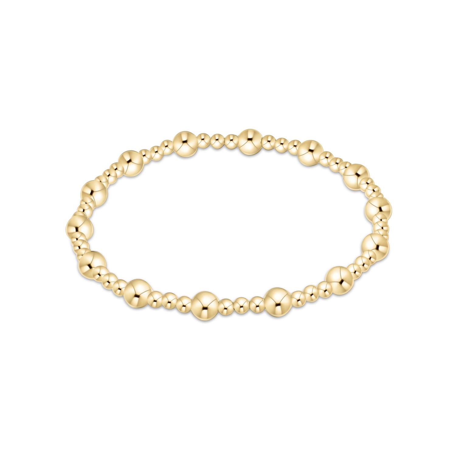 Classic Sincerity 5mm Bead Gold Bracelet