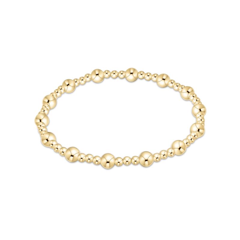 Classic Sincerity 5mm Bead Gold Bracelet