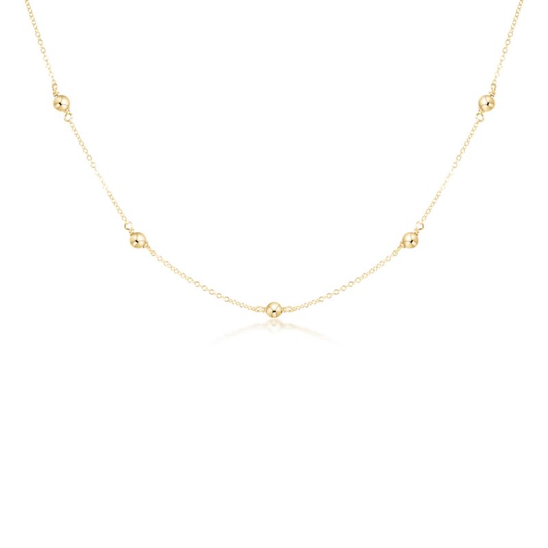 15" Choker Simplicity Gold Chain 4mm