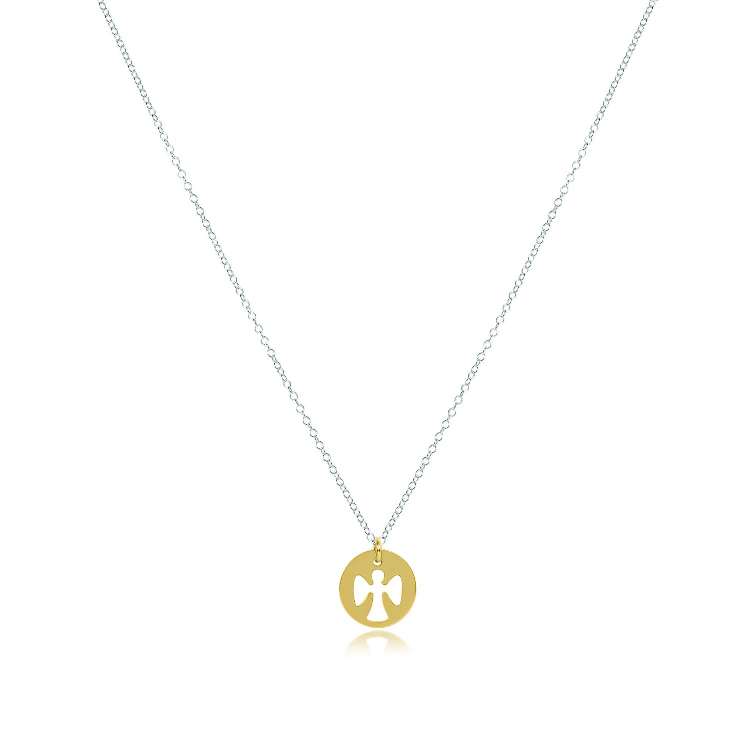 16" Guardian Angel Gold Disc-Mixed Metal