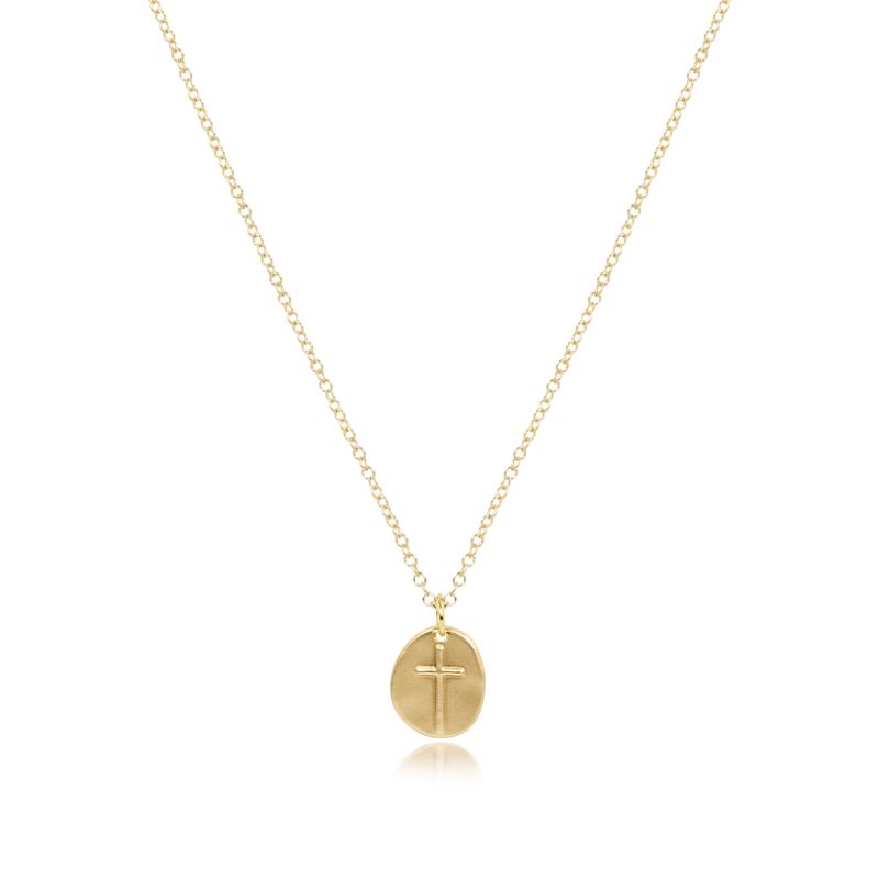 16" Necklace Inspire Small Gold Charm