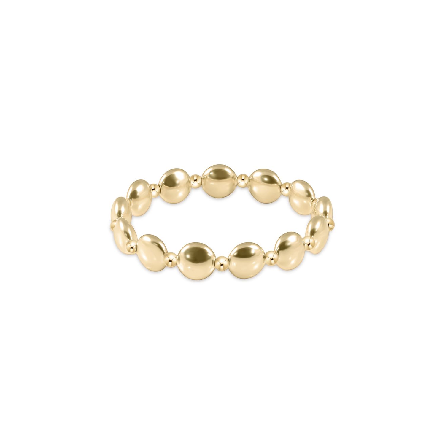 Honesty Grateful 10mm Bead Bracelet-Gold