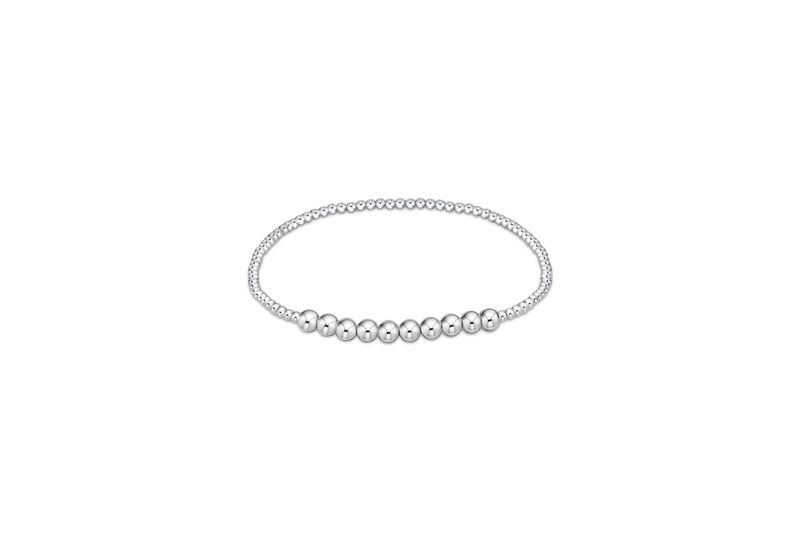 Classic Sterling Beaded Bliss 2mm Bracelet-4mm