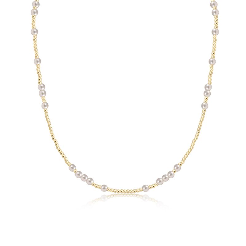 17" Choker Hope Unwritten 4mm-Pearl
