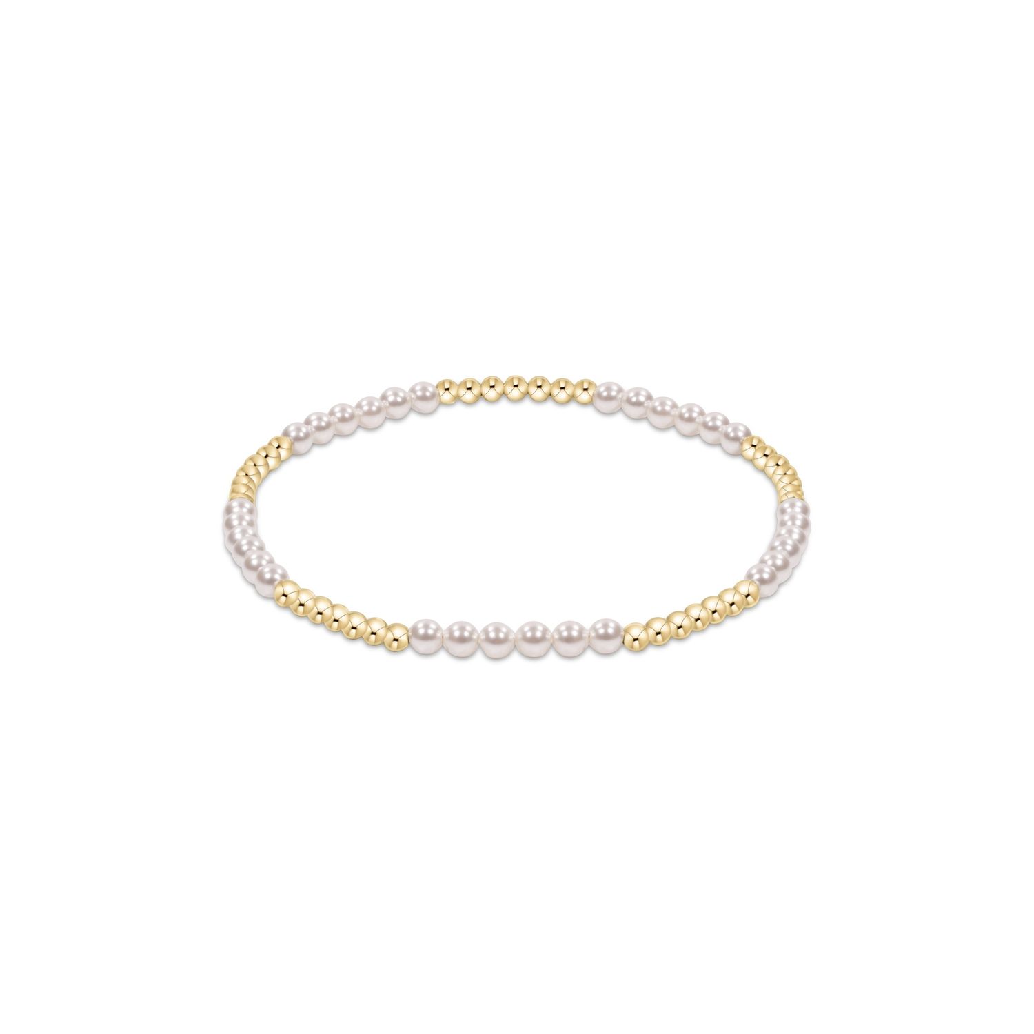 Classic Blissful 3mm Pearl Gold