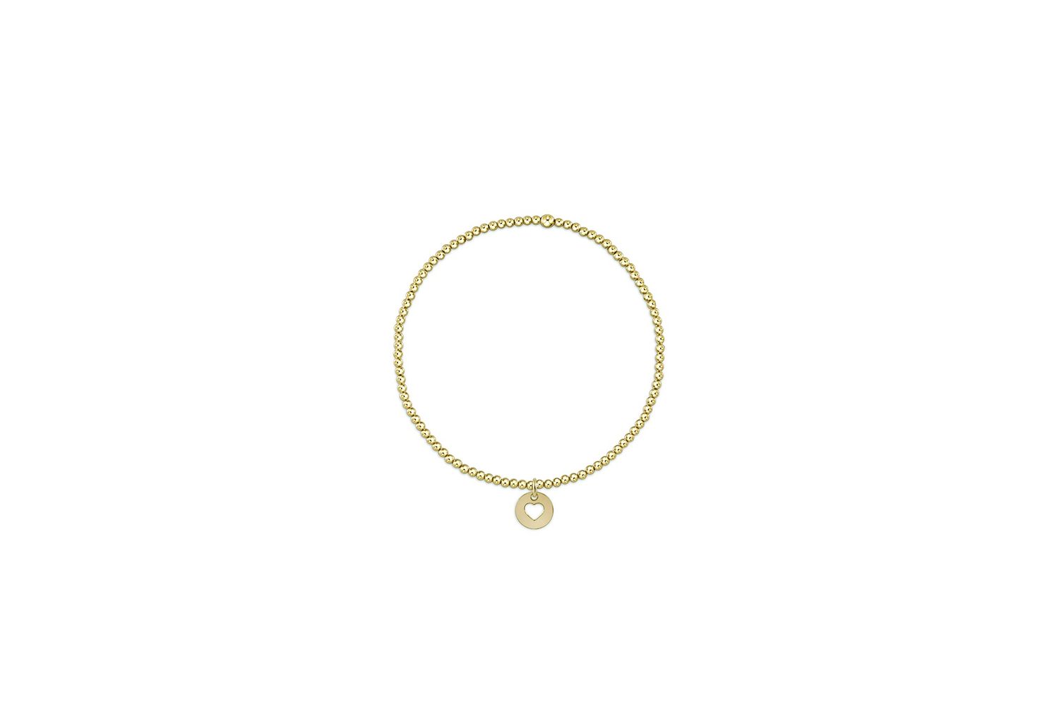 Classic Gold  2mm Love Small Gold Disc