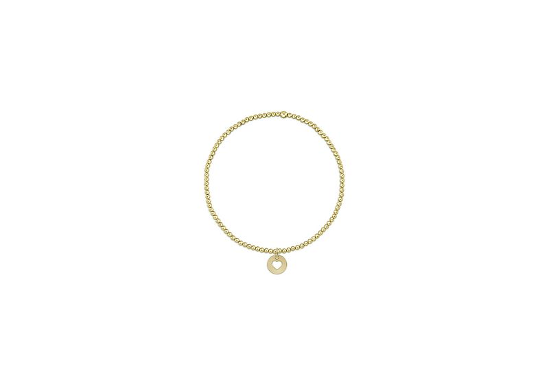 Classic Gold  2mm Love Small Gold Disc