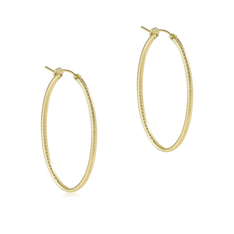 Oval Gold 2" Hoop-Textured