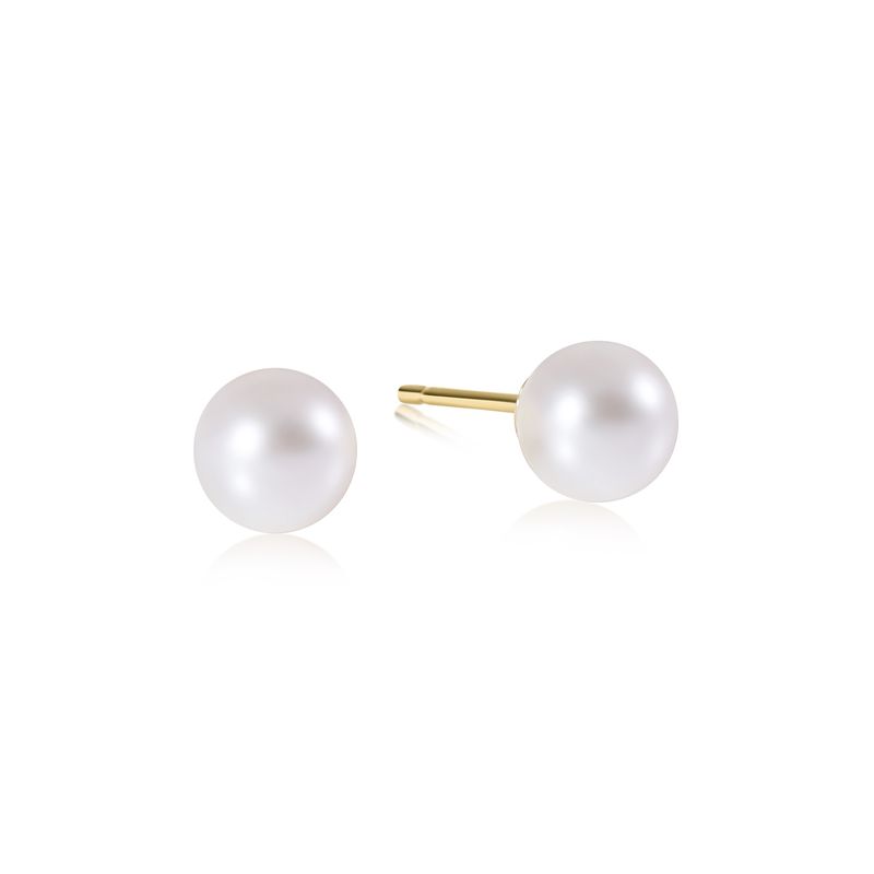 Classic 10mm Ball Stud Pearl