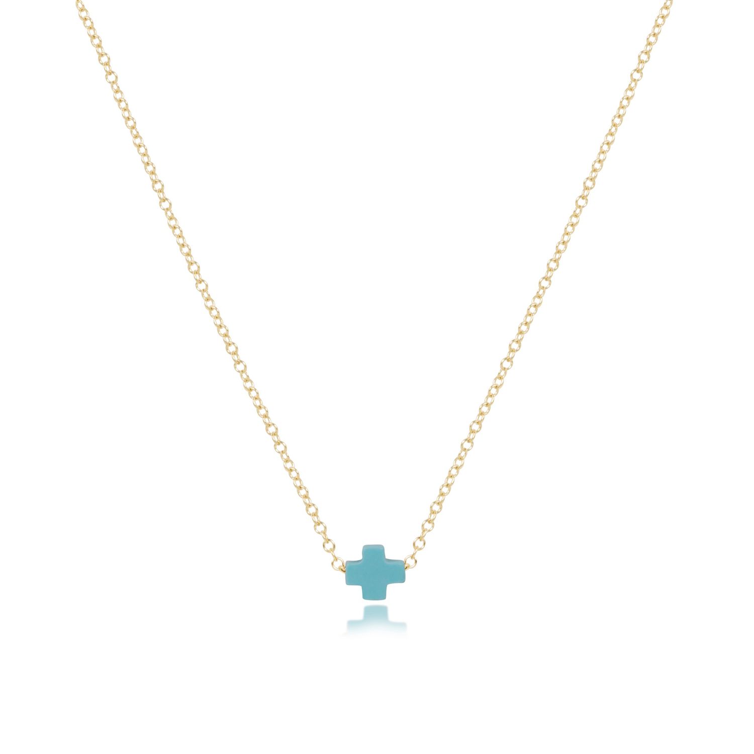16" Sig+ Small Gold-Turquoise